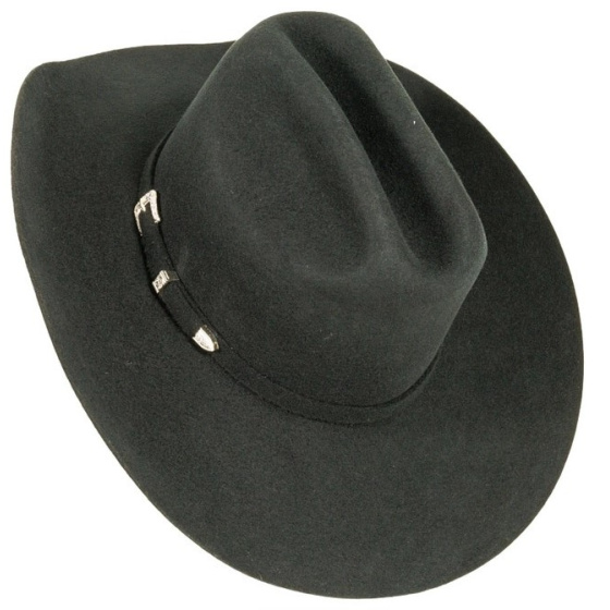 Chapeau Western Cattleman Feutre Laine Noir - American Hat makers