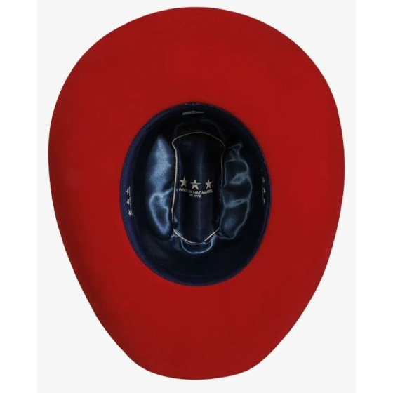 Chapeau Western Cattleman Feutre Laine Rouge - American Hat makers Chapeau Western Cattleman Feutre Laine Rouge - American Hat makers