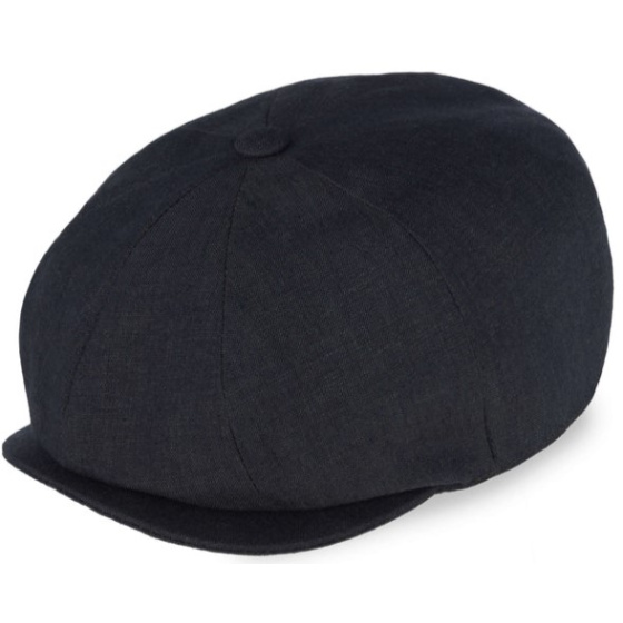 Casquette Irlandaise Lin Noir - Hanna Hats
