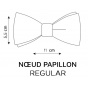 Dark Raw Denim Blue Bow Tie - Le Coq En Pap