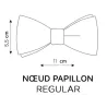 Nœud Papillon Lin Bleu Canard  - Le Coq En Pap  Reference : 17707| Chapellerie Traclet