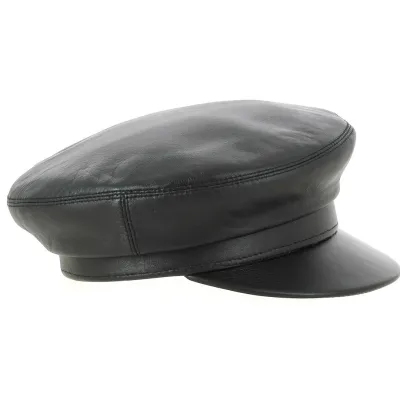 Casquette marin en cuir