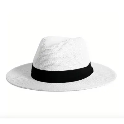 Chapeau de paille blanc