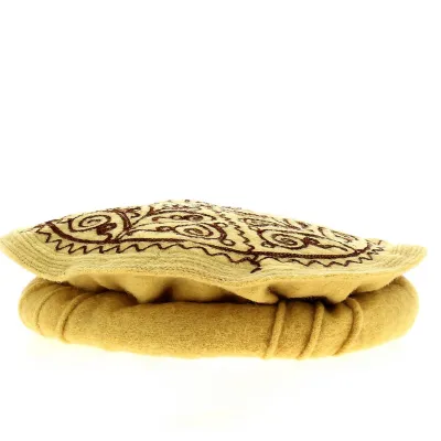 Pakol brodé beige