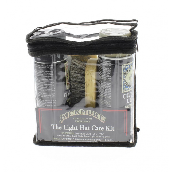 clear Hat Care Kit - cleaning spray, brush, waterproofing