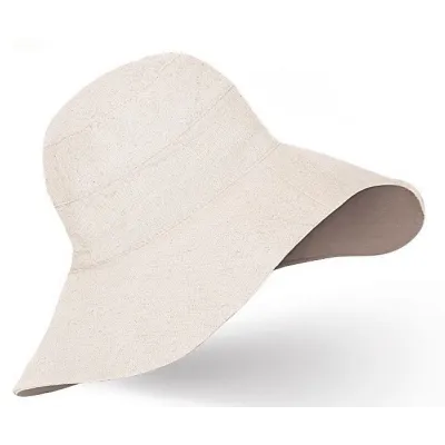 Carla Wide Brim Linen Hat - Traclet Reference: 21668| Chapellerie Traclet