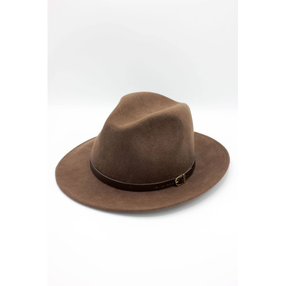 Classic wool Fedora hat with band