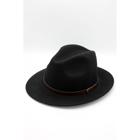Classic wool Fedora hat with band
