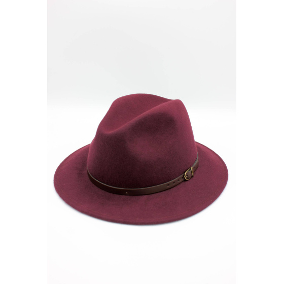 Classic wool Fedora hat with band
