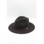 Classic wool Fedora hat with band