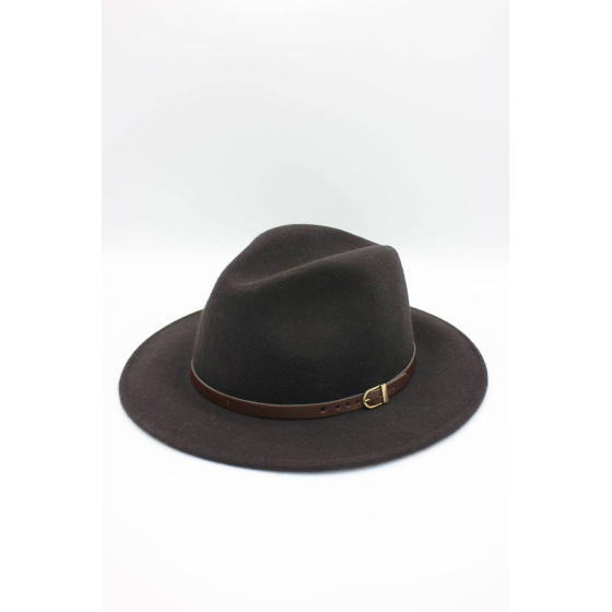 Classic wool Fedora hat with band