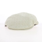 Classic white checkered flat cap