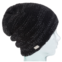 The Pia Black Coal Beanie