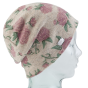 Rosie Flowers Wool Beanie - Coal