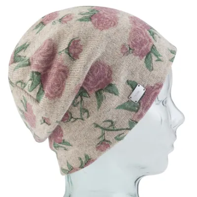 Bonnet Rosie Fleurs Laine - Coal
