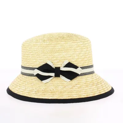 Udine Natural Straw Cloche Hat - Traclet Reference: 21693| Traclet Hatmakers