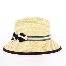 Udine Natural Straw Cloche Hat - Traclet