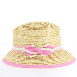Natural Straw Varese Cloche Hat - Traclet
