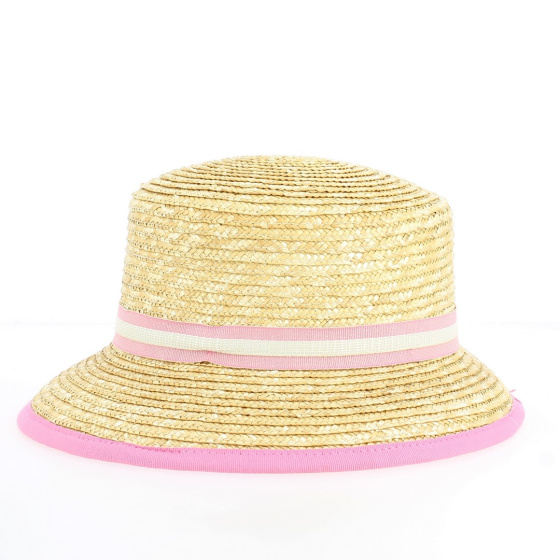 Natural Straw Varese Cloche Hat - Traclet