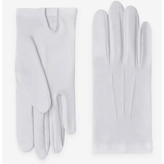 White Cotton Parade Gloves - Glove Story