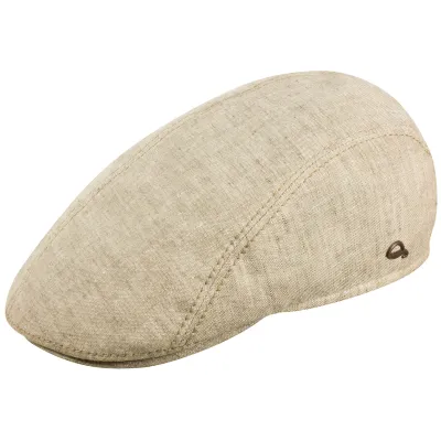 Curved Jackson Cap Taupe Linen UPF 50+ - Göttmann  Reference: 21698| Chapellerie Traclet
