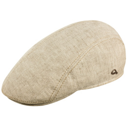 Curved Jackson Cap Taupe Linen UPF 50+ - Göttmann