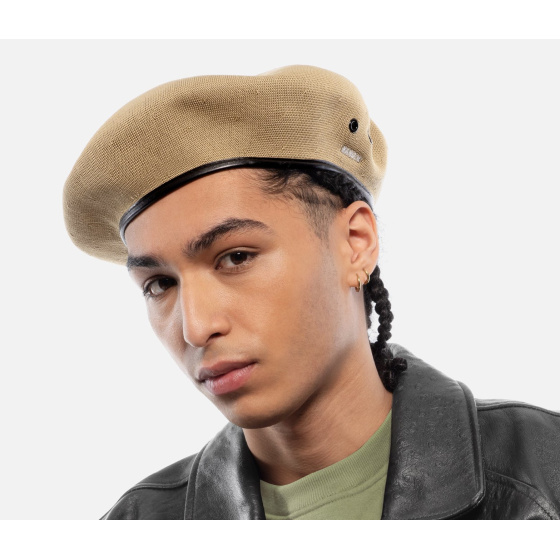 Beige Tropic Monty Beret - Kangol