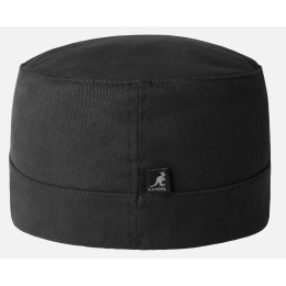Black Cotton Twill Army Cap - Kangol