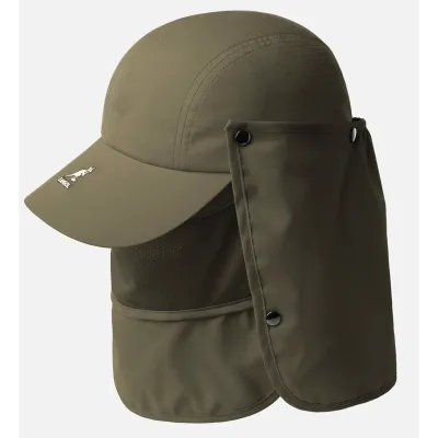 Casquette Baseball À Masque & Cache-Nuque Olive - Kangol