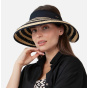 Visor Cap Tambou Natural Straw & Black - Barts
