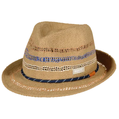 Beige Straw Wakawaka Trilby Hat for Kids - Barts Reference: 21722| Traclet Hat Shop