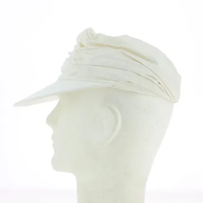 Casquette blanche avec motif - Collection Taffta