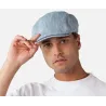 Oslo Chevron Wool Grey Flat Cap - Barts Reference: 11455 | Traclet Hatters