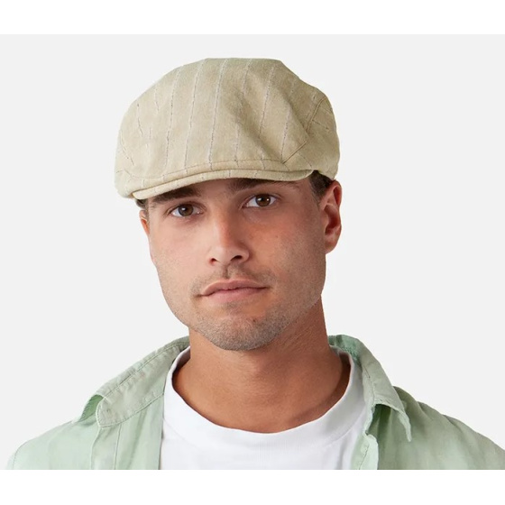 Casquette Plate Jarvis Beige Lin & Coton - Barts