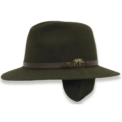 Ostende Foldable & Waterproof Loden Hunting Hat with Ear Flaps - Traclet  Reference: 13495| Traclet Hat Shop