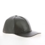 Brown Nappa Leather Cap