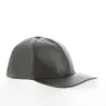 Casquette en Cuir Nappa Marron