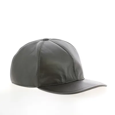 Casquette en Cuir Nappa