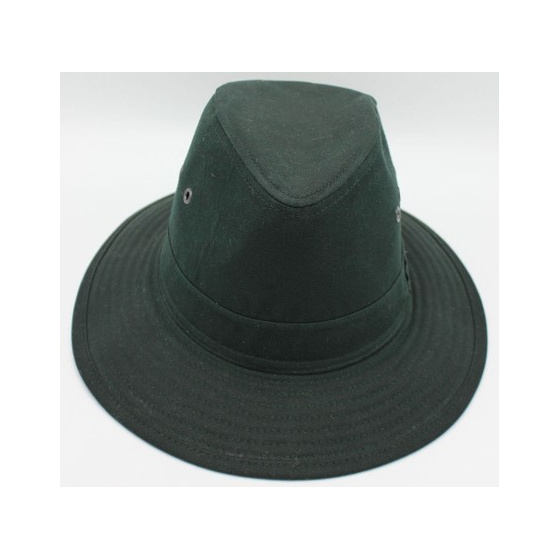 Oiled Cotton Hat Sologne Olive - Traclet
