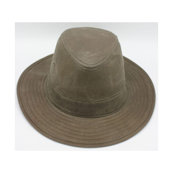 Chapeau Coton Huilé Sologne Kaki - Traclet Chapeau Coton Huilé Sologne Kaki - Traclet