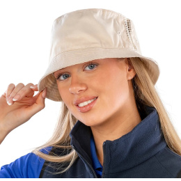 Luxury Cotton Bucket Hat Beige - Traclet