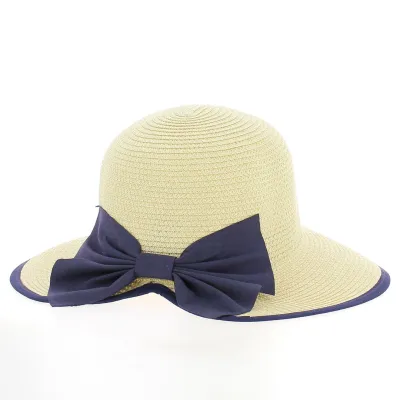 Tessuto Hat with blue bow