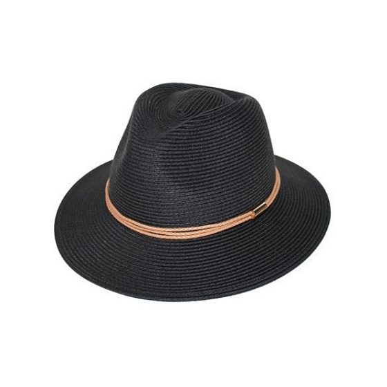 Black Blayney Fedora Hat UPF50+ - House of Ord