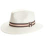 Ivory Stripe Fedora Hat UPF 50+ - House of Ord