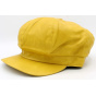 Modena Faux Leather Newsboy Cap - Traclet