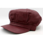 Modena Faux Leather Newsboy Cap - Traclet