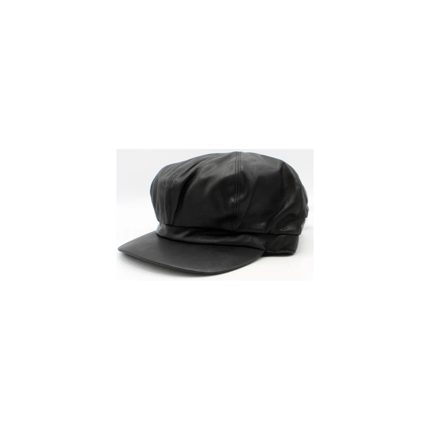 Modena Faux Leather Newsboy Cap - Traclet reference 21817 traclet hat shop