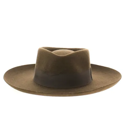Chapeau Fedora en Feutre Marron