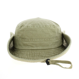 Toni Washed Cotton Bucket Hat Beige UPF50+