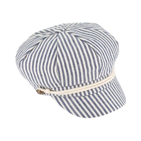 Evora Cotton & Linen Newsboy Cap - Traclet